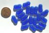 20 4x16mm Two Hole Spacer - Matte Sapphire